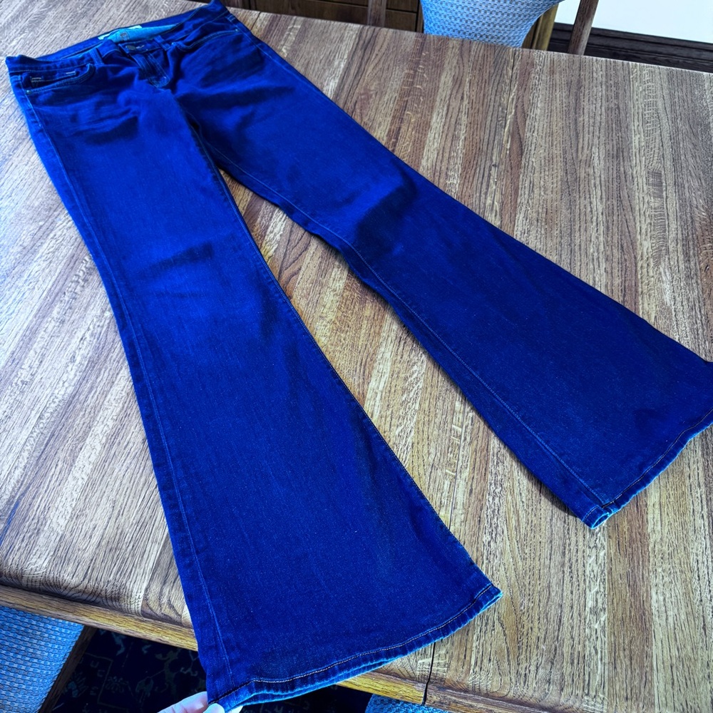 J Brand Jeans Wide Leg Flare Denim Relaxed High Rise Women’s 28